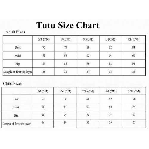 tutu-size-chart